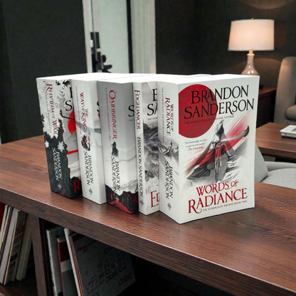 The Stormlight Archive Series by Brandon Sanderson (5-Book Collection Set: The Way of Kings Words of Radiance, Oathbringer, Rhythm of War, Edgedancer)