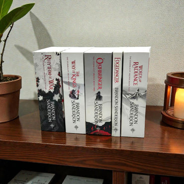 The Stormlight Archive Series by Brandon Sanderson (5-Book Collection Set: The Way of Kings Words of Radiance, Oathbringer, Rhythm of War, Edgedancer)