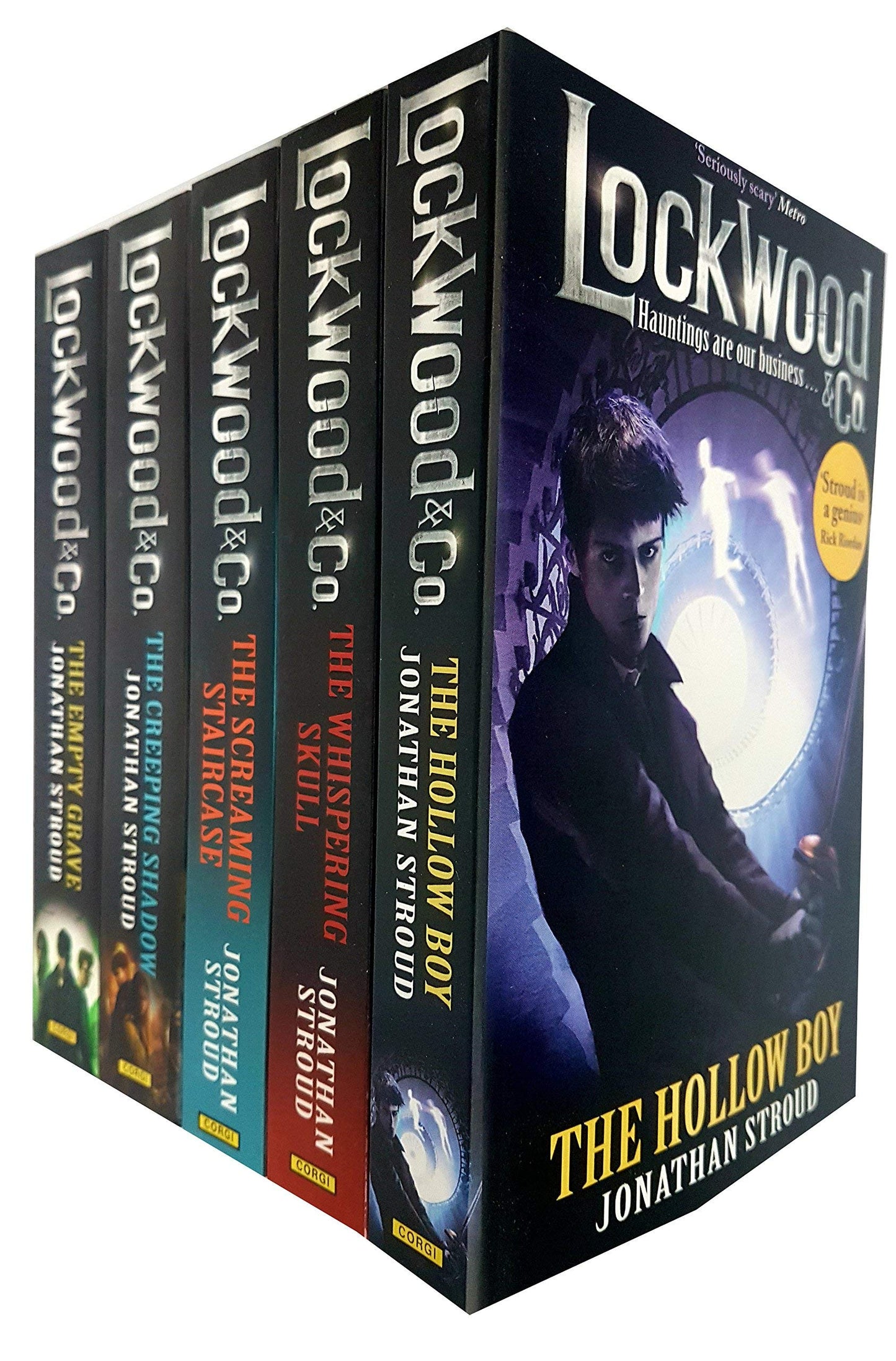 Lockwood and Co Series 5 Books Collection Set by Jonathan Stroud (The Screaming Staircase, The Whispering Skull, The Hollow Boy, The Creeping Shadow, The Empty Grave) [Paperback] Jonathan Stroud