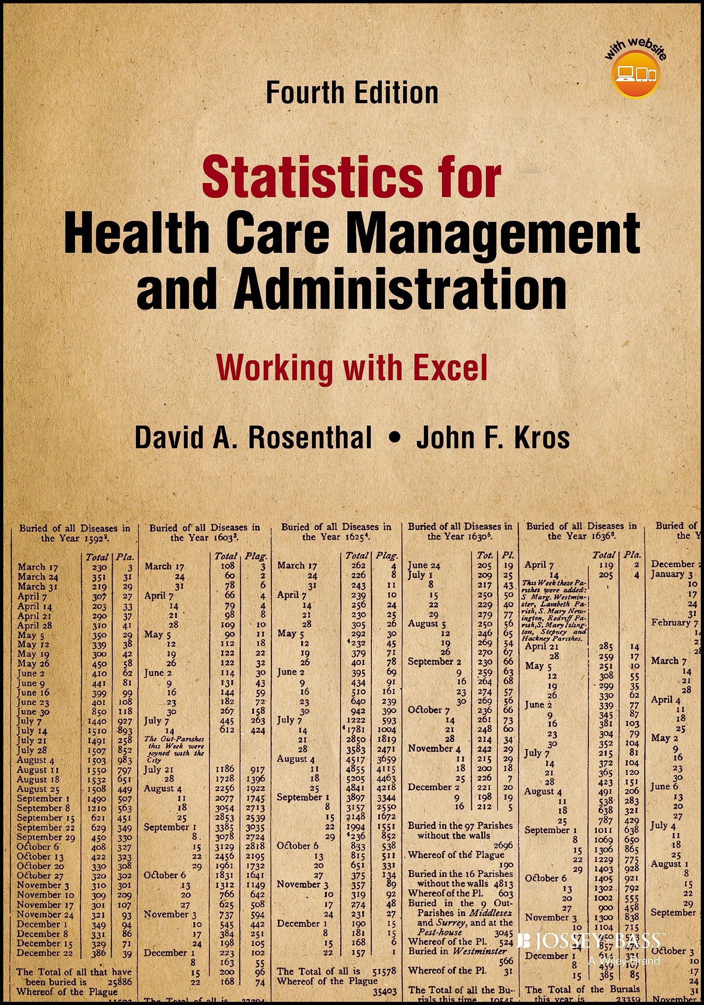 Statistics for Health Care Management and Administration: Working with Excel (Public Health/Epidemiology and Biostatistics) [Paperback] Rosenthal, David A. and Kros, John F.