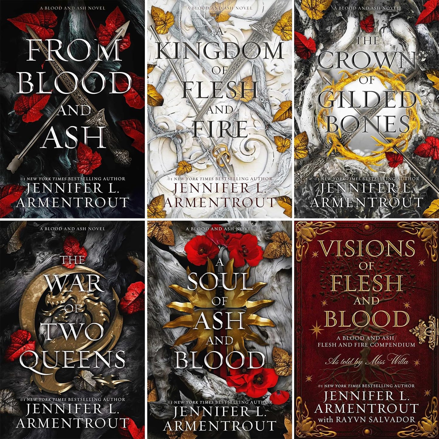 Blood and Ash Series 5-Book Set by Jennifer L. Armentrout [Hardcover] Jennifer L. Armentrout