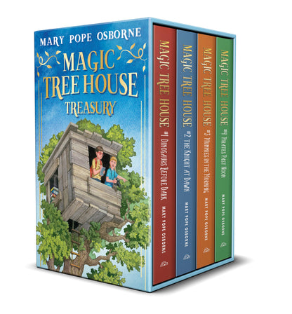 Magic Tree House 1-4 Treasury Boxed Set: Dinosaurs Before Dark; The Knight at Dawn; Mummies in the Morning; Pirates Past Noon [Hardcover] Osborne, Mary Pope