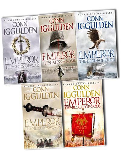 Conn Iggulden Emperor Series, 5 Books Collection Pack Set RRP: £40.95 (The Gods of War, The Gates of Rome, The Death of Kings, The Field of Swords,The Blood of Gods) [Paperback] Conn Iggulden