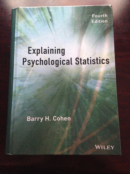 Explaining Psychological Statistics (Coursesmart) [Hardcover] Cohen, Barry H.