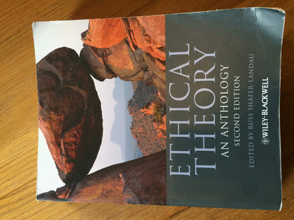 Ethical Theory: An Anthology (Blackwell Philosophy Anthologies) [Paperback] Shafer-Landau, Russ