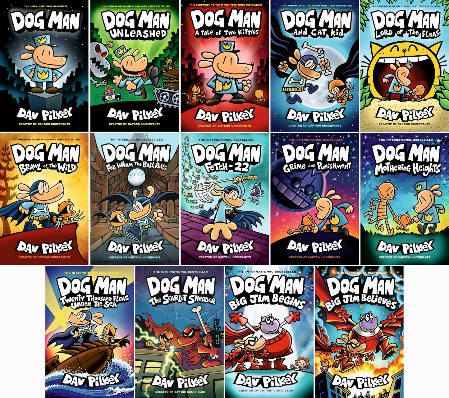 Dog Man Complete Hardcover Collection, Books 1-14