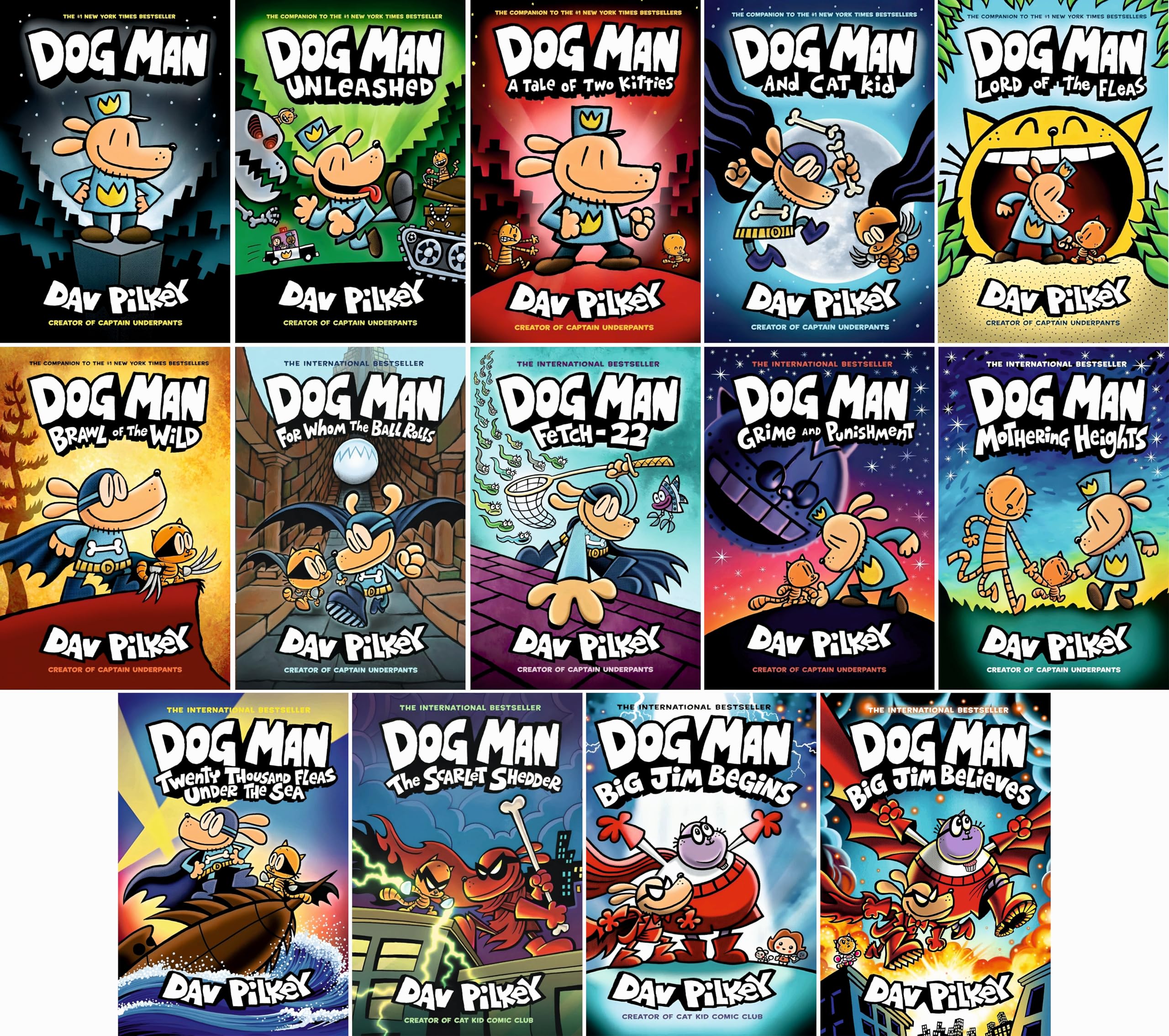 Dog Man Complete Hardcover Collection, Books 1-14