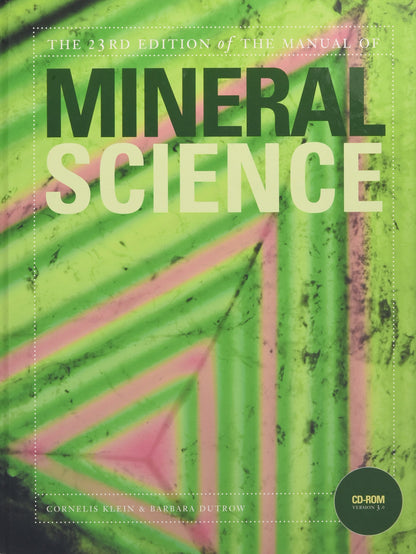 Manual of Mineral Science — 23rd Edition (Hardcover)