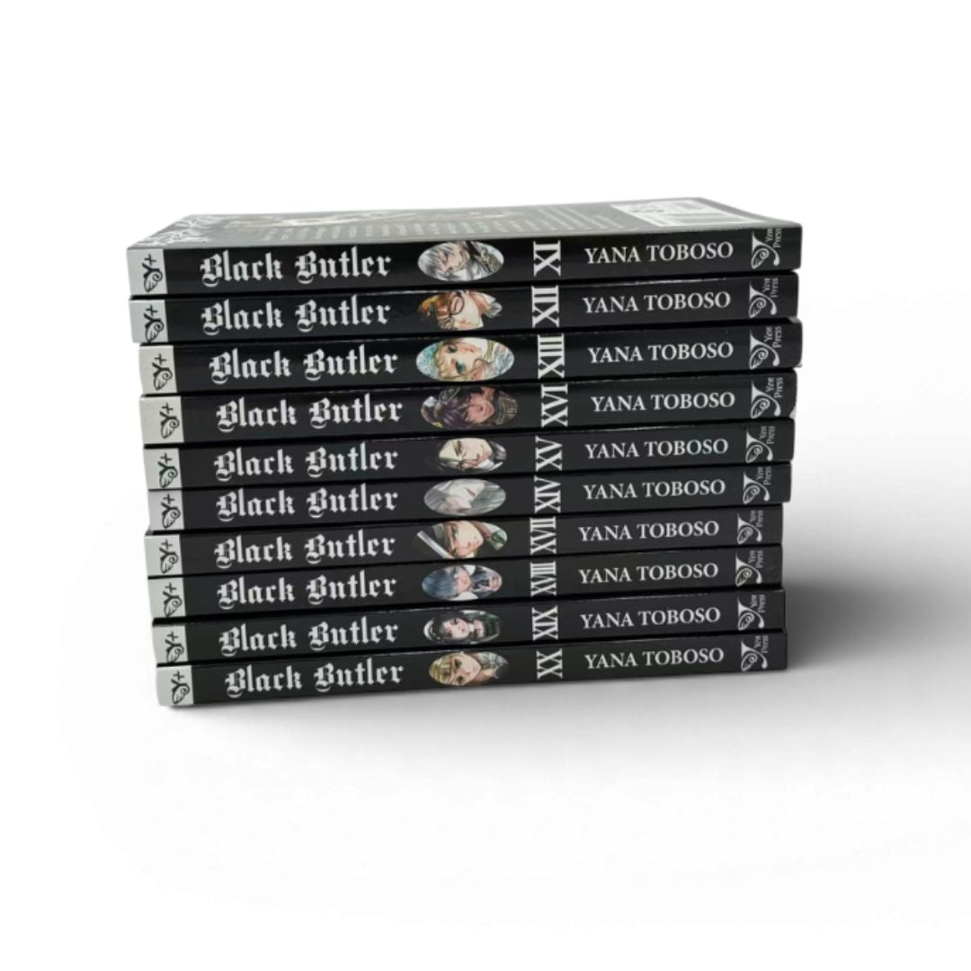 Black Butler Manga Set Vol. 11–20 by Yana Toboso (10-Book Complete Manga Collection)
