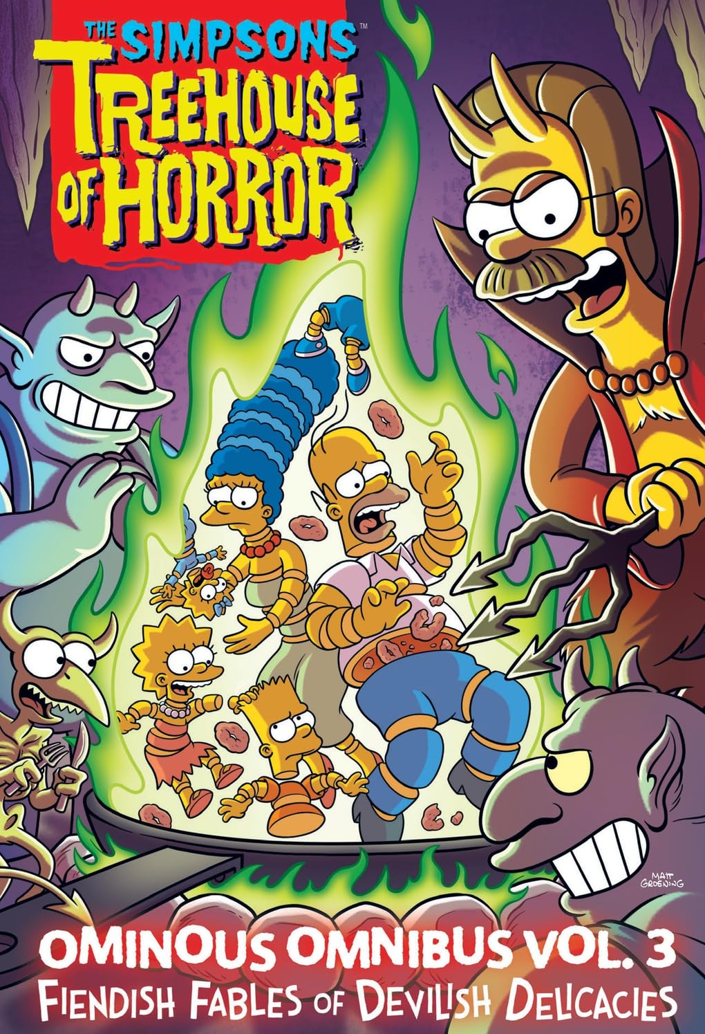 The Simpsons Treehouse of Horror Ominous Omnibus Complete 3-Volume Hardcover Set by Matt Groening