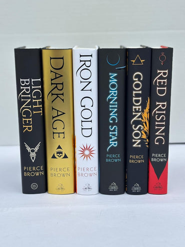 Red Rising Series Vol. 1-6, 6 Books Set, Red Rising, Golden Son, Morning Star, Iron Gold, Light Bringer, Dark Age, by Pierce Brown
