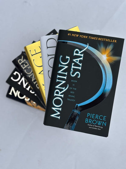 Red Rising Series Vol. 1-6, 6 Books Set, Red Rising, Golden Son, Morning Star, Iron Gold, Light Bringer, Dark Age, by Pierce Brown