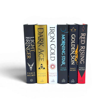 Red Rising Series Vol. 1-6, 6 Books Set, Red Rising, Golden Son, Morning Star, Iron Gold, Light Bringer, Dark Age, by Pierce Brown