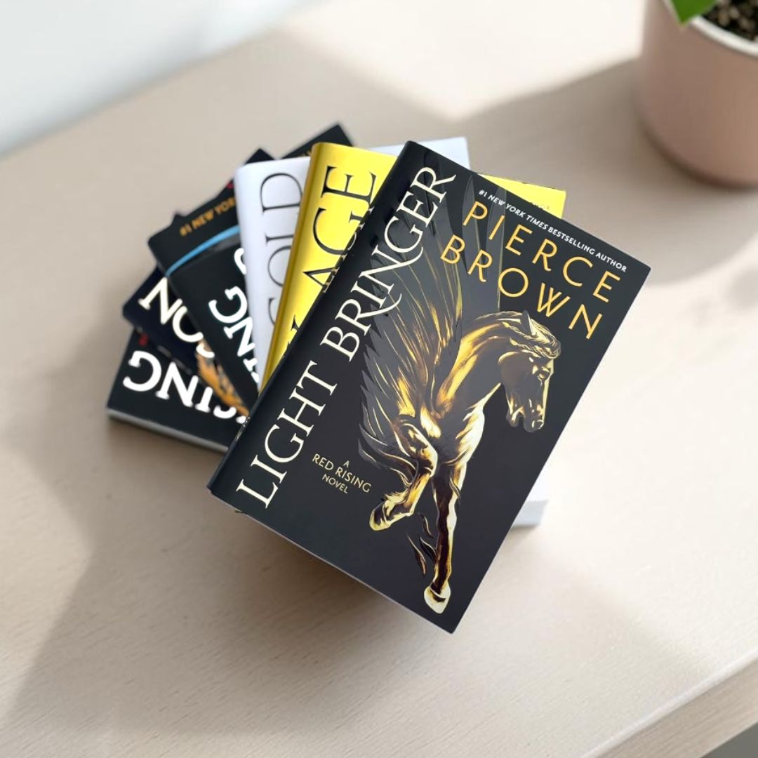 Red Rising Series Vol. 1-6, 6 Books Set, Red Rising, Golden Son, Morning Star, Iron Gold, Light Bringer, Dark Age, by Pierce Brown