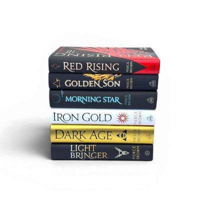 Red Rising Series Vol. 1-6, 6 Books Set, Red Rising, Golden Son, Morning Star, Iron Gold, Light Bringer, Dark Age, by Pierce Brown