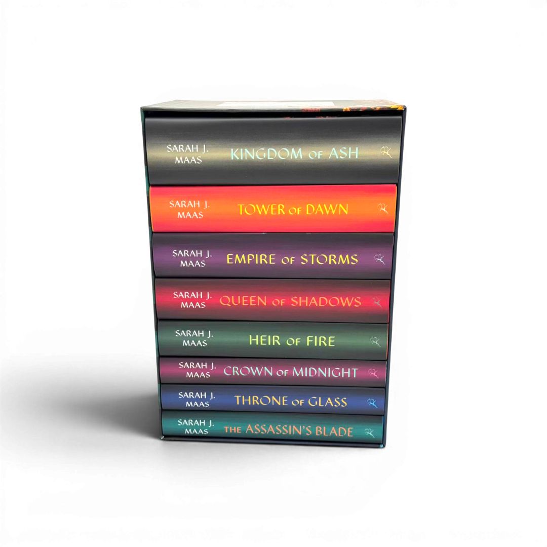 Throne of Glass Series by Sarah J. Maas (8-Book Complete Fantasy Collection Set – Hardcover)