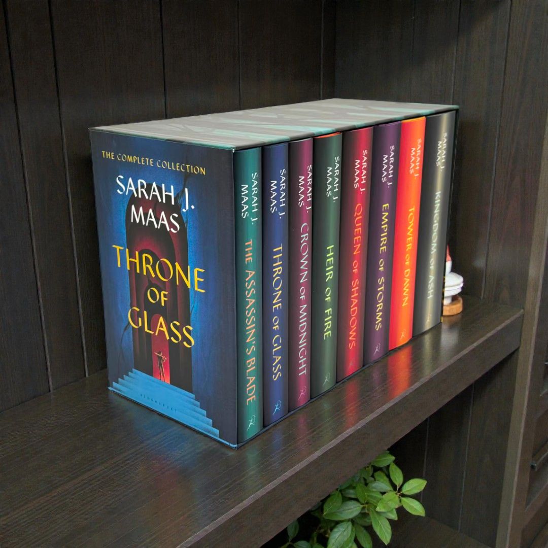 Throne of Glass Series by Sarah J. Maas (8-Book Complete Fantasy Collection Set – Hardcover)