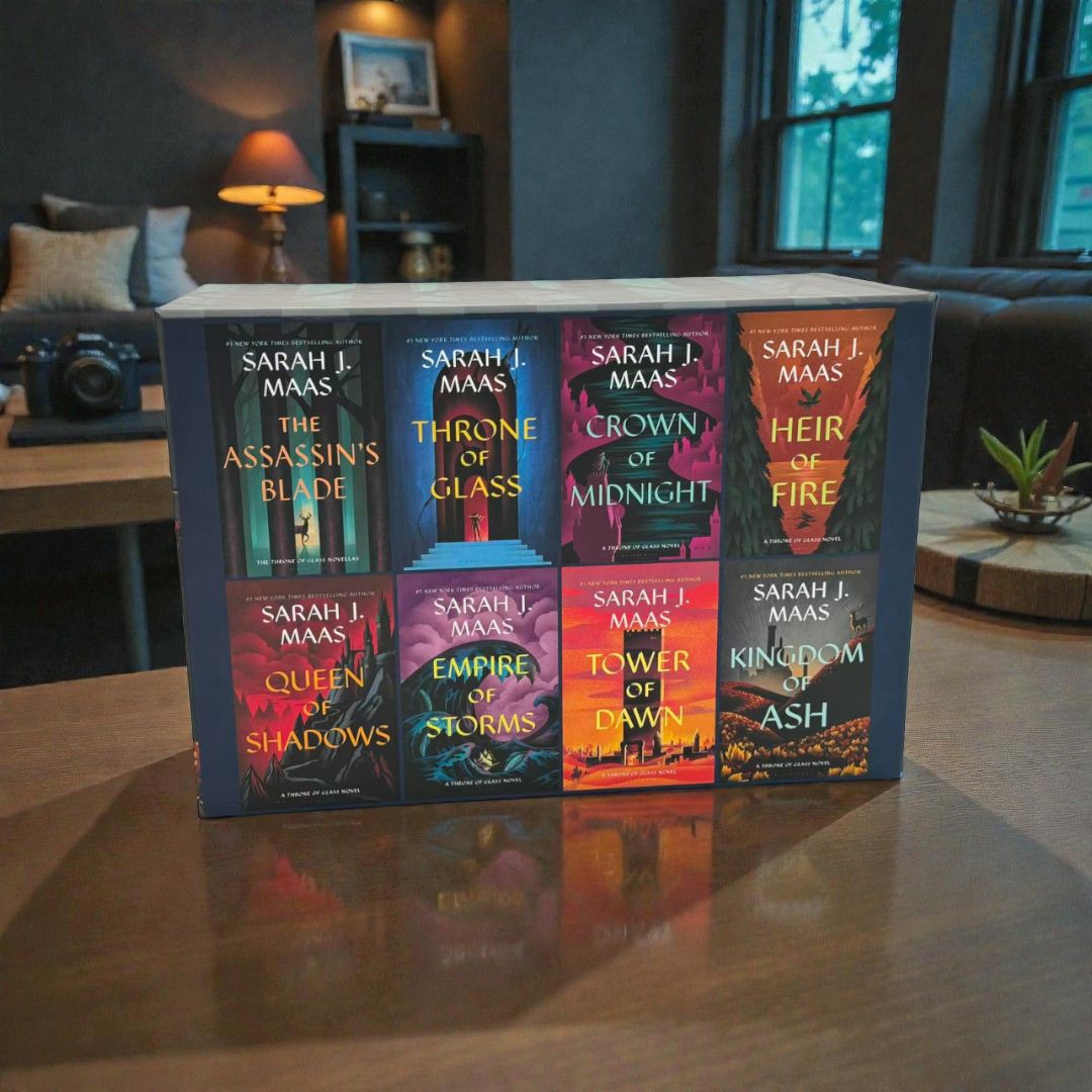 Throne of Glass Series by Sarah J. Maas (8-Book Complete Fantasy Collection Set – Hardcover)