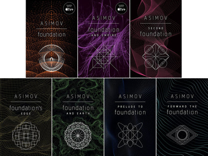 Foundation Complete Series by Isaac Asimov, 1-7 Book Set Collection