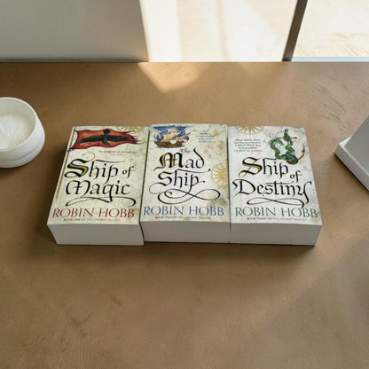 Robin Hobb The Liveship Traders Trilogy – 3-Book Fantasy Collection Set (Ship of Magic, The Mad Ship, Ship of Destiny)