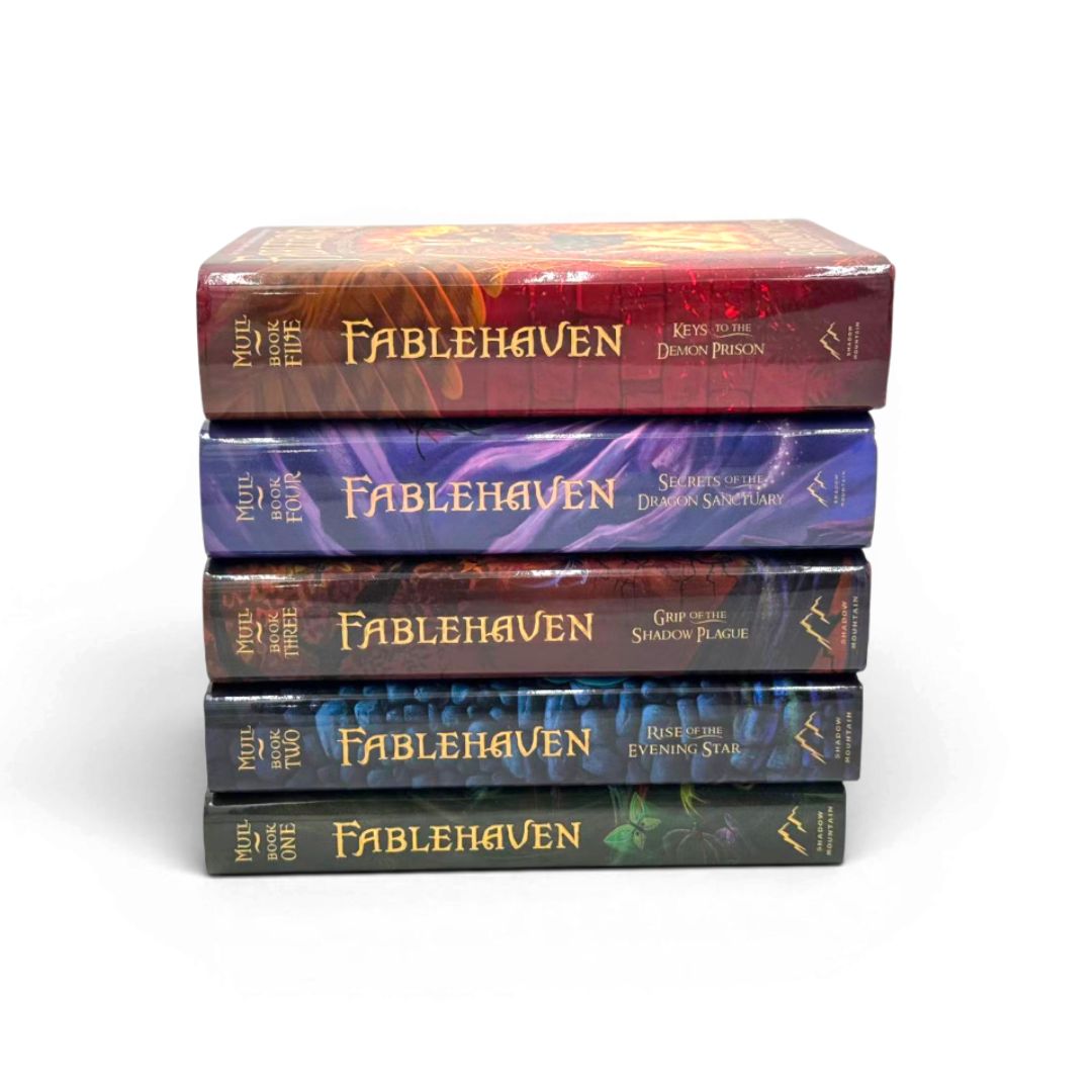 Fablehaven Complete 5-Book Series Collection by Brandon Mull (Paperback Set)
