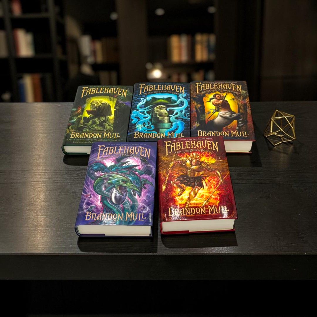 Fablehaven Complete 5-Book Series Collection by Brandon Mull (Paperback Set)