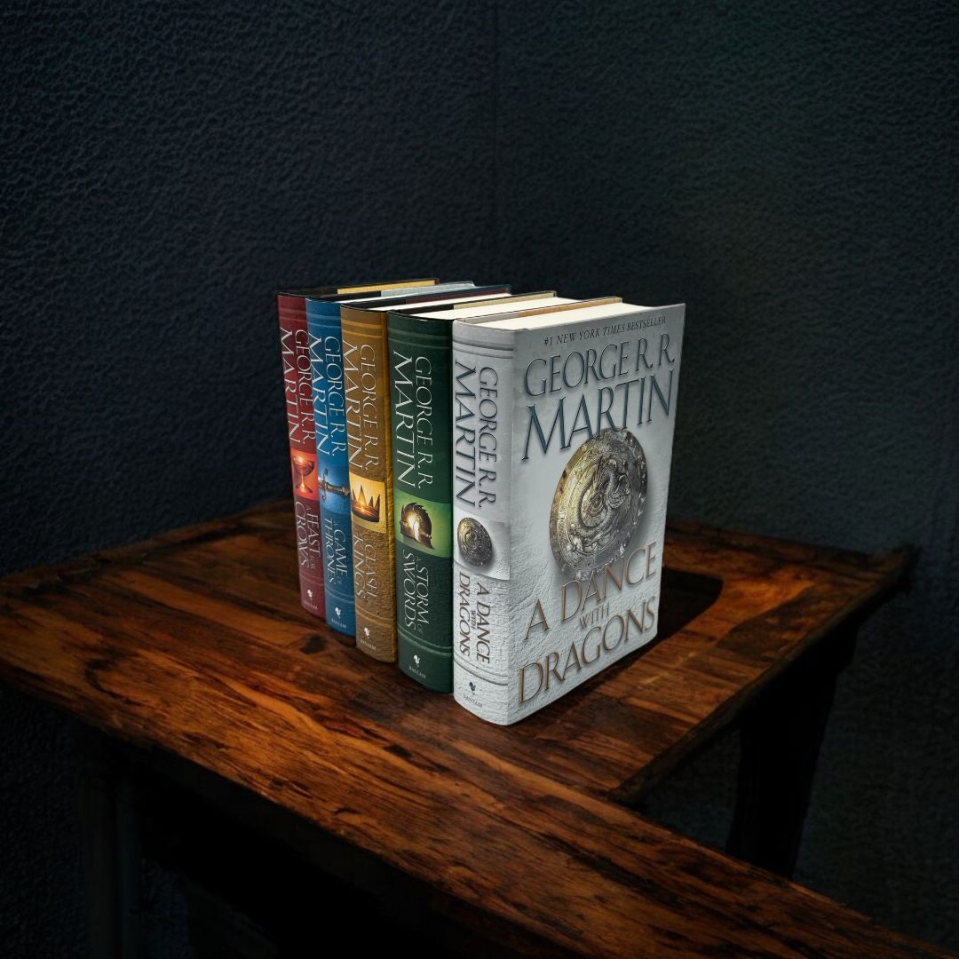 George R. R. Martin A Song of Ice and Fire Series 5-Book Set (Game of Thrones, Clash of Kings, Storm of Swords, Feast for Crows, Dance with Dragons)