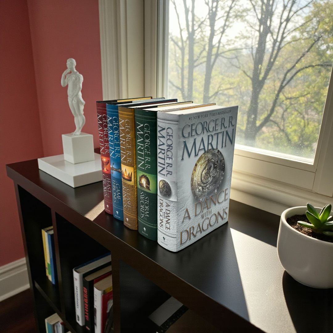 George R. R. Martin A Song of Ice and Fire Series 5-Book Set (Game of Thrones, Clash of Kings, Storm of Swords, Feast for Crows, Dance with Dragons)