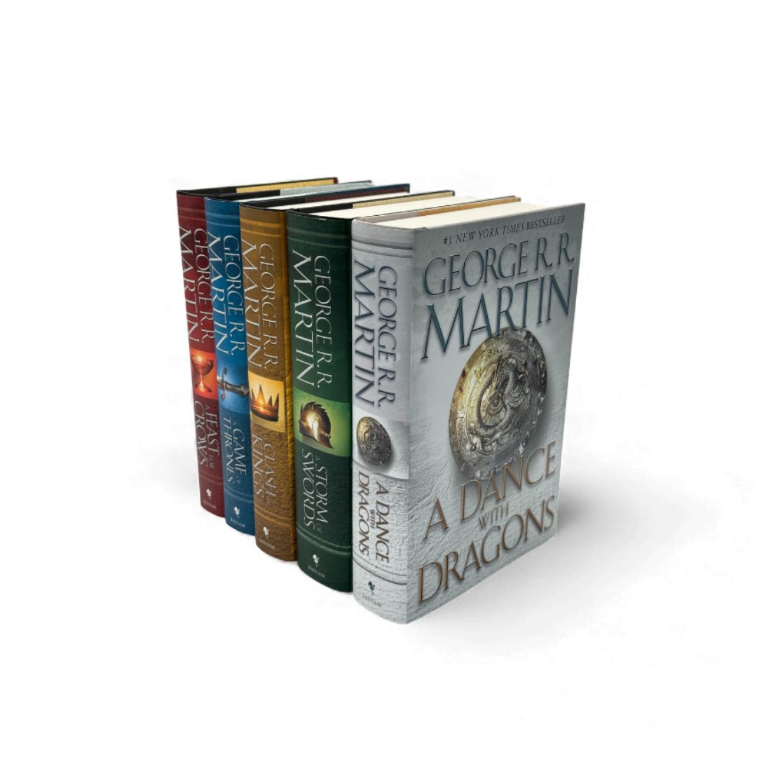 George R. R. Martin A Song of Ice and Fire Series 5-Book Set (Game of Thrones, Clash of Kings, Storm of Swords, Feast for Crows, Dance with Dragons)