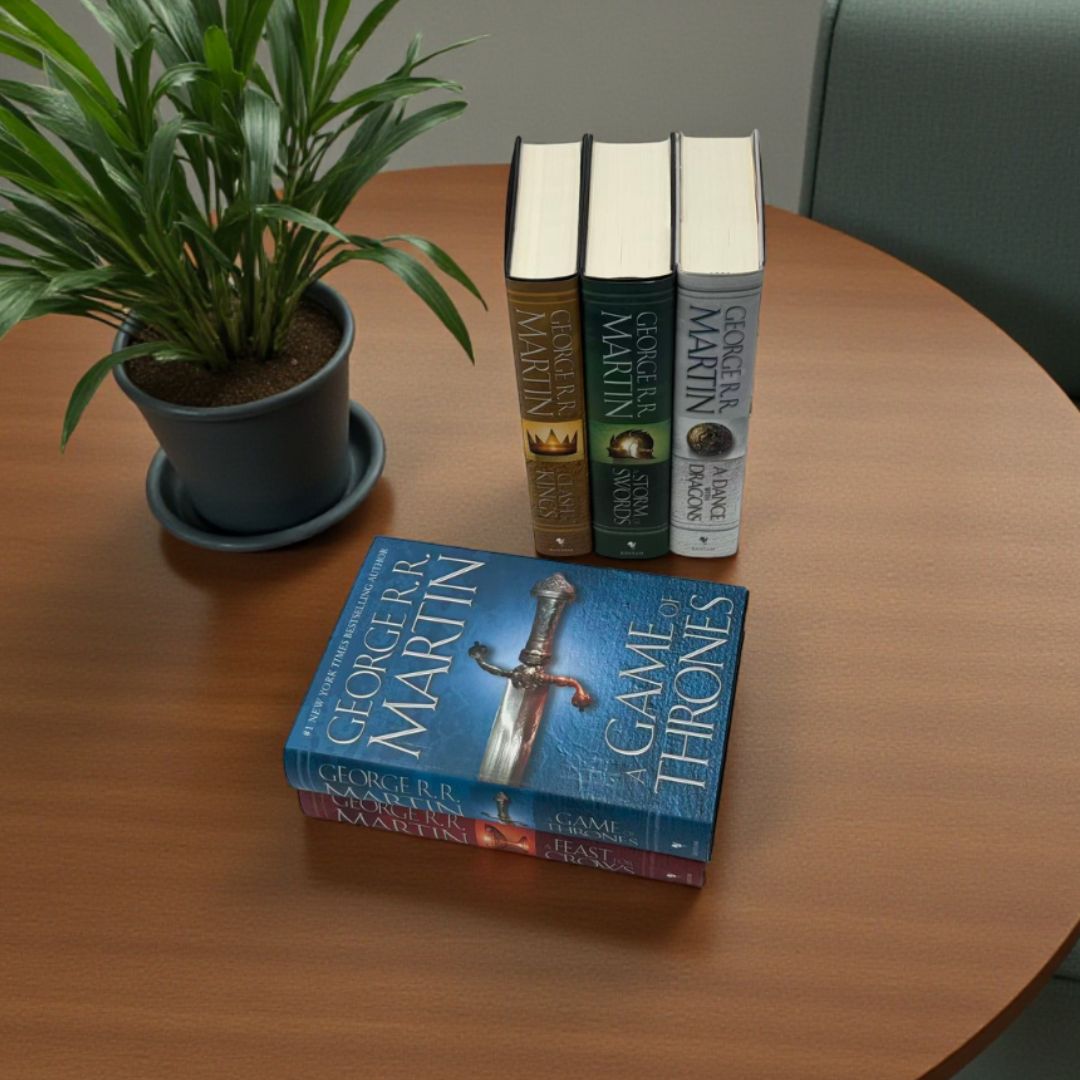 George R. R. Martin A Song of Ice and Fire Series 5-Book Set (Game of Thrones, Clash of Kings, Storm of Swords, Feast for Crows, Dance with Dragons)