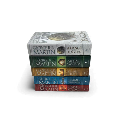George R. R. Martin A Song of Ice and Fire Series 5-Book Set (Game of Thrones, Clash of Kings, Storm of Swords, Feast for Crows, Dance with Dragons)