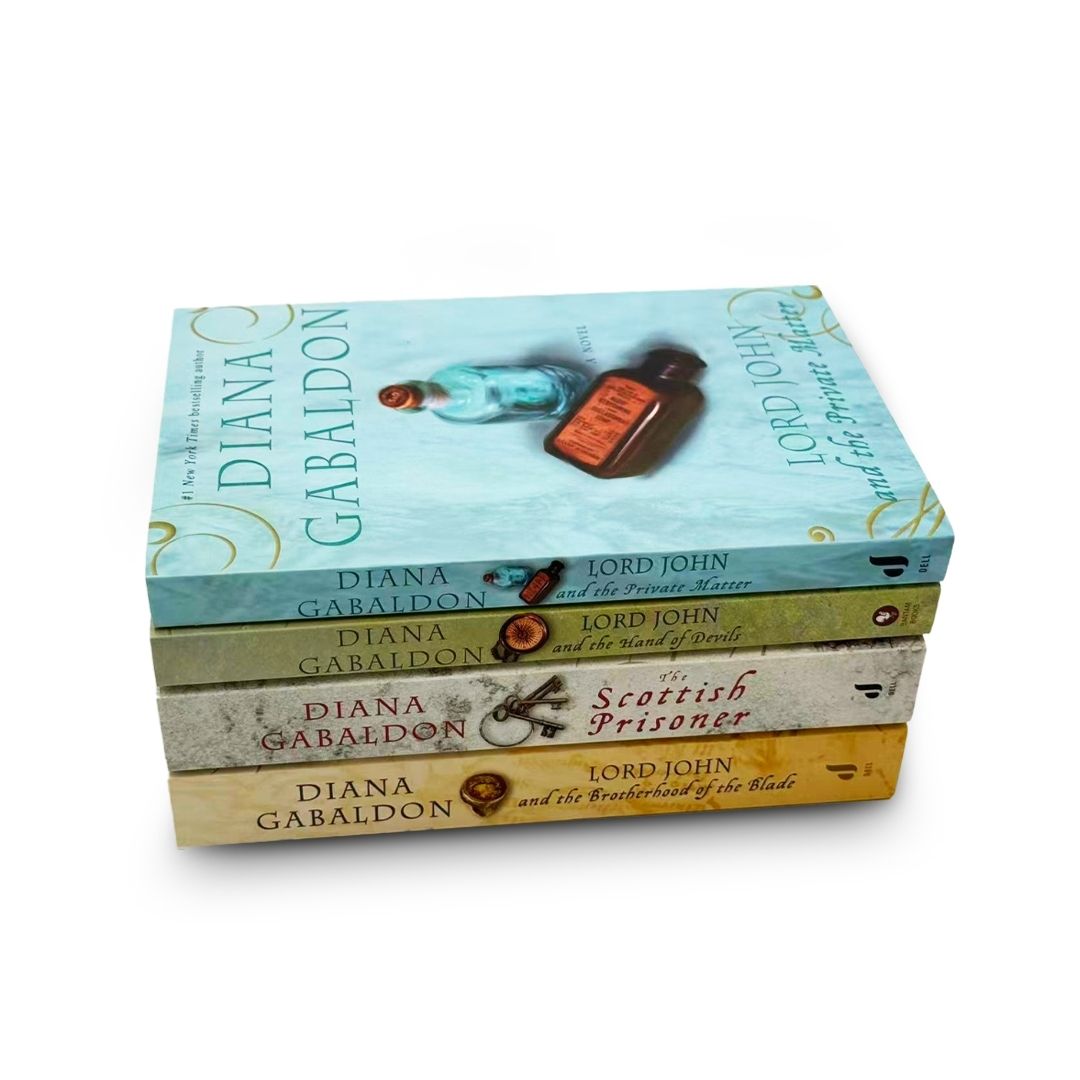 Diana Gabaldon Lord John Series Complete Set (The Private Matter, The Brotherhood of the Blade, The Hand of the Devil, The Scottish Prisoner)