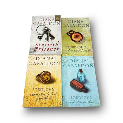 Diana Gabaldon Lord John Series Complete Set (The Private Matter, The Brotherhood of the Blade, The Hand of the Devil, The Scottish Prisoner)