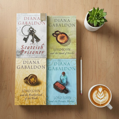 Diana Gabaldon Lord John Series Complete Set (The Private Matter, The Brotherhood of the Blade, The Hand of the Devil, The Scottish Prisoner)