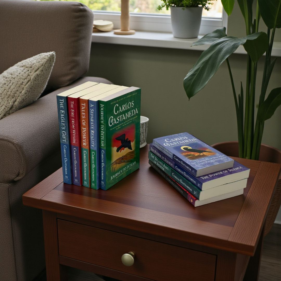 Carlos Castaneda – 9 Book Collection Set (Teachings of Don Juan, A Separate Reality, Journey to Ixtlan, Tales of Power & More)