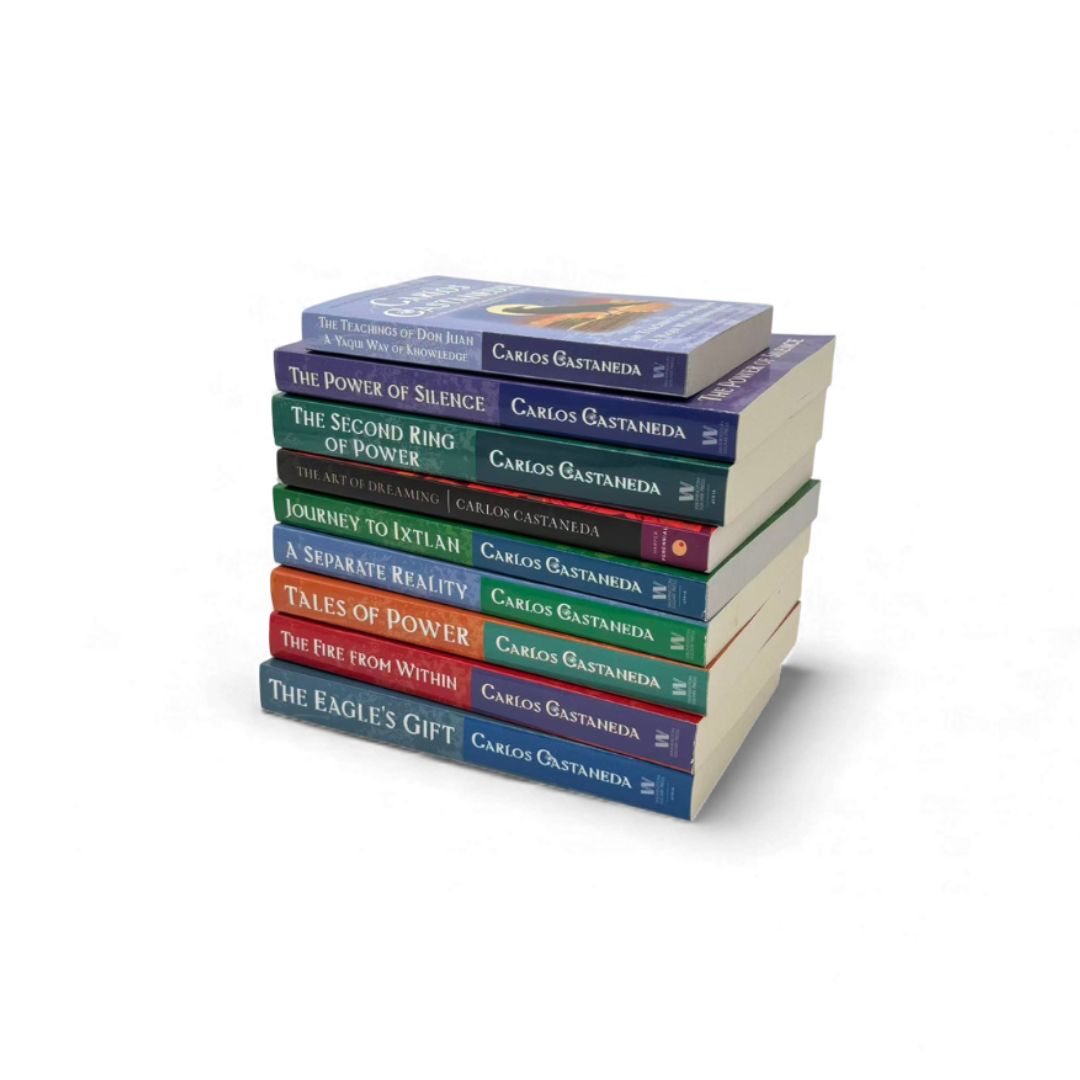 Carlos Castaneda – 9 Book Collection Set (Teachings of Don Juan, A Separate Reality, Journey to Ixtlan, Tales of Power & More)