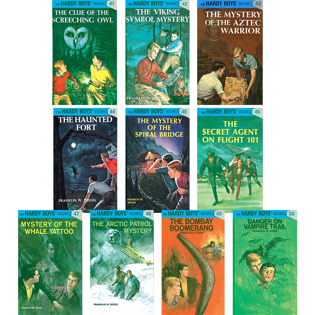 Hardy Boys Book Set (Volumes 41–50) by Franklin W. Dixon – Classic Mystery Adventure Series