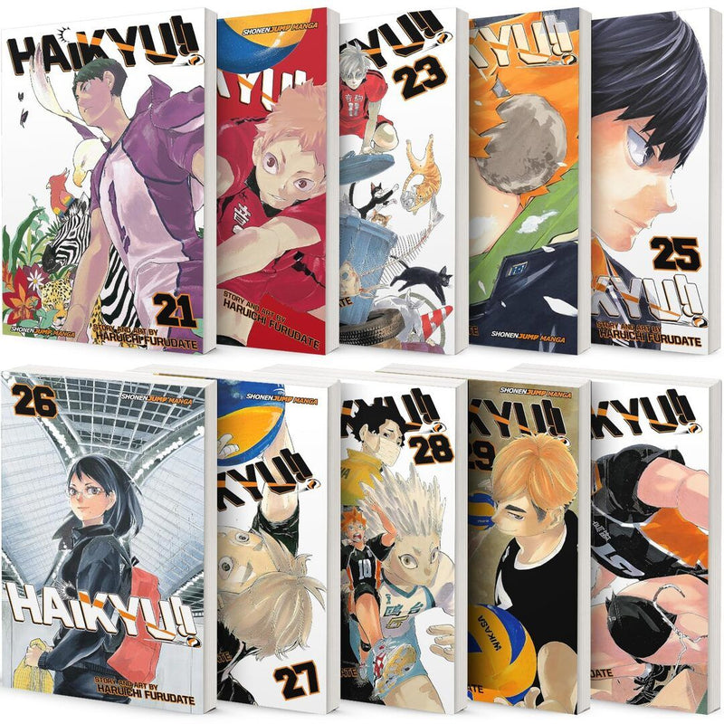 Haikyu!! Furudate Collection 10 books set Haruichi vol 21-30 by Haruichi Furudate