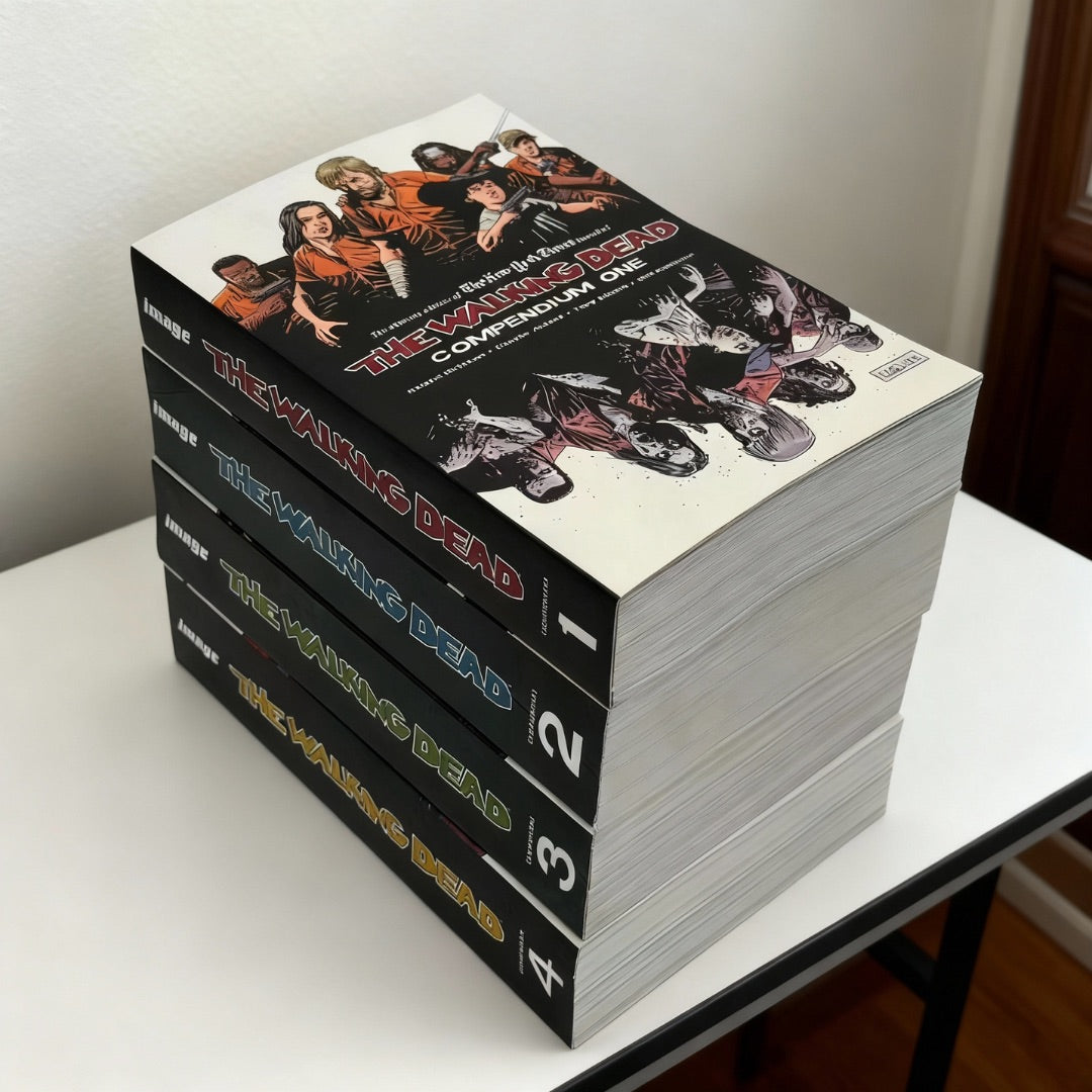 Walking Dead Compendium TP Vol. 1-4 by Robert Kirkman – Complete Graphic Novel Collection Set