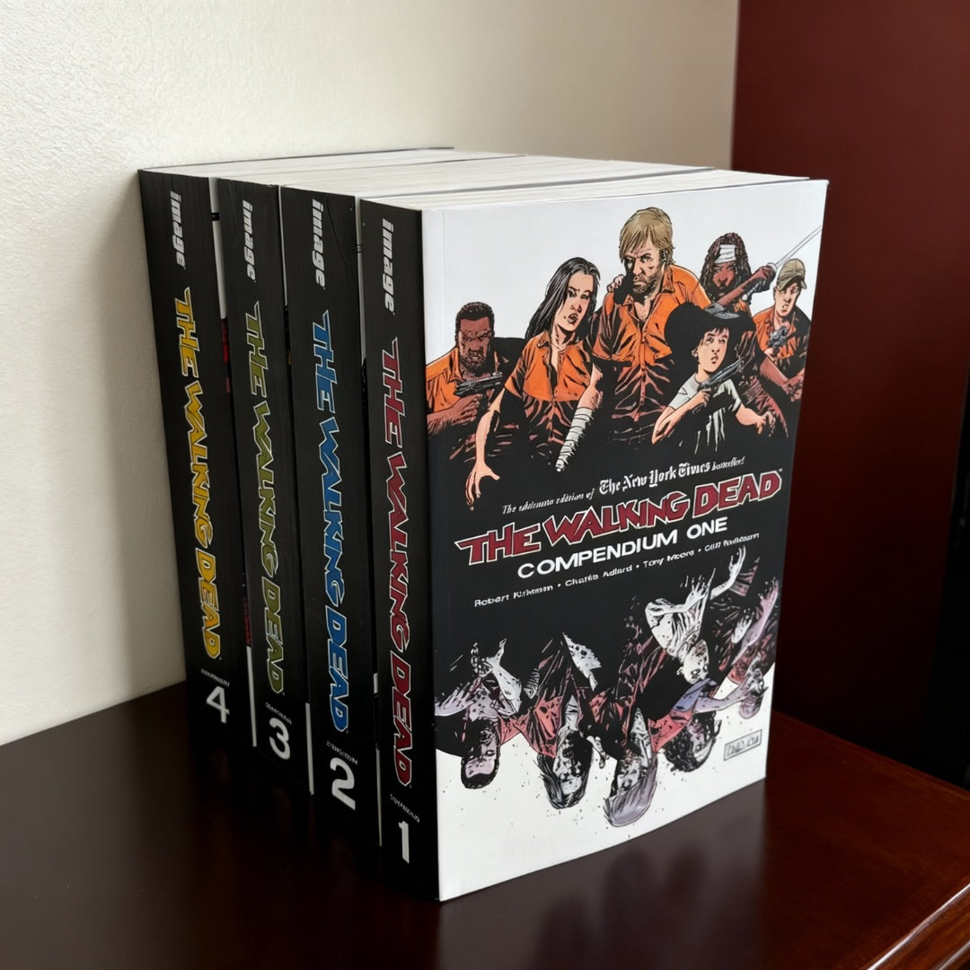 Walking Dead Compendium TP Vol. 1-4 by Robert Kirkman – Complete Graphic Novel Collection Set