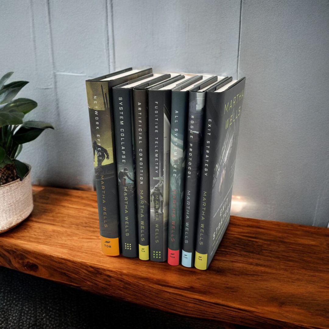 The Murderbot Diaries 7-Book Hardcover Collection by Martha Wells – Complete Sci-Fi Series Set