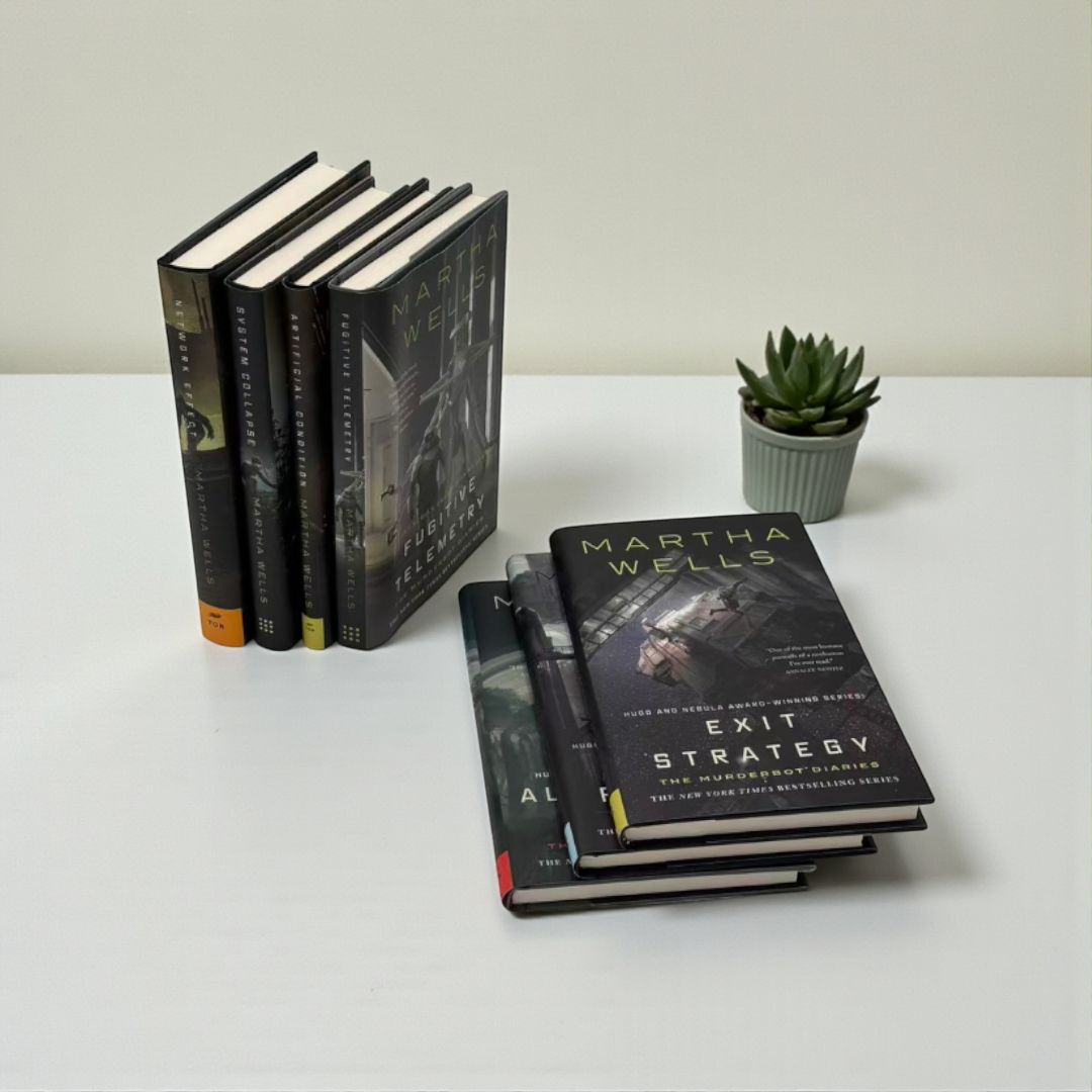 The Murderbot Diaries 7-Book Hardcover Collection by Martha Wells – Complete Sci-Fi Series Set