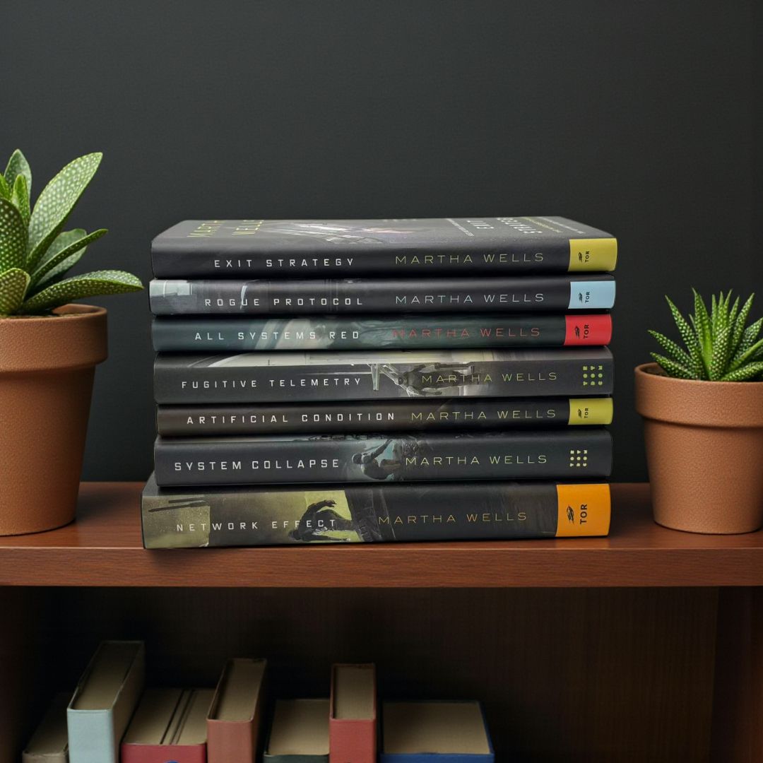 The Murderbot Diaries 7-Book Hardcover Collection by Martha Wells – Complete Sci-Fi Series Set