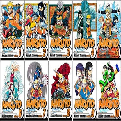 Naruto Manga Set, Vol. 1-10