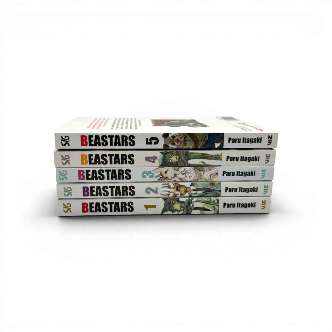 Beastars Manga Set Vol. 1–5 (Complete Collection of the Wildly Popular Manga Series)