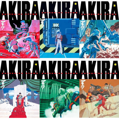 Akira Manga Complete Set Vol. 1–6 by Katsushiro Otomo – Complete Sci-Fi Manga Box Set