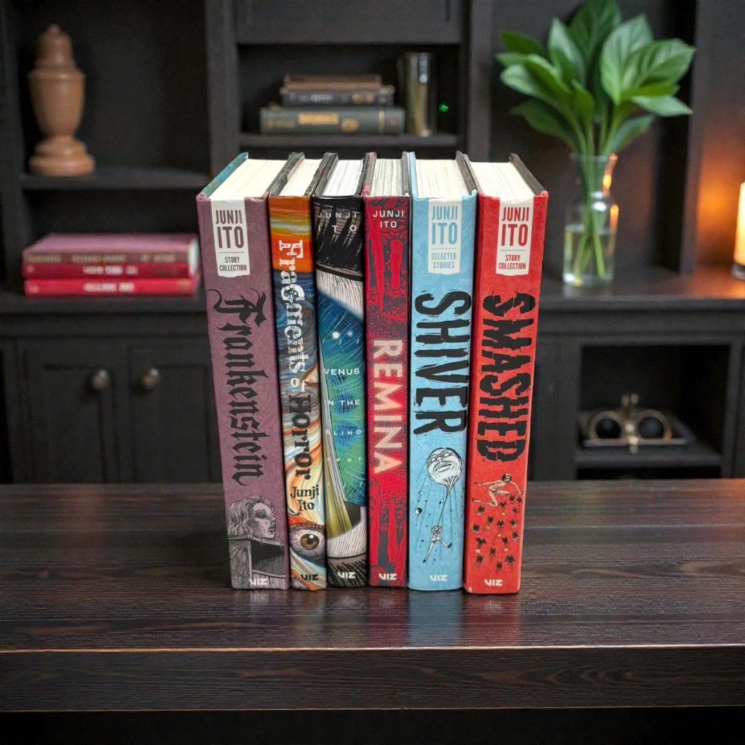 Junji Ito Series 3: Deluxe Edition Hardcover Collection 6-Book Set (Frankenstein, Venus in the Blind Spot, Fragments of Horror, Shiver, Smashed)