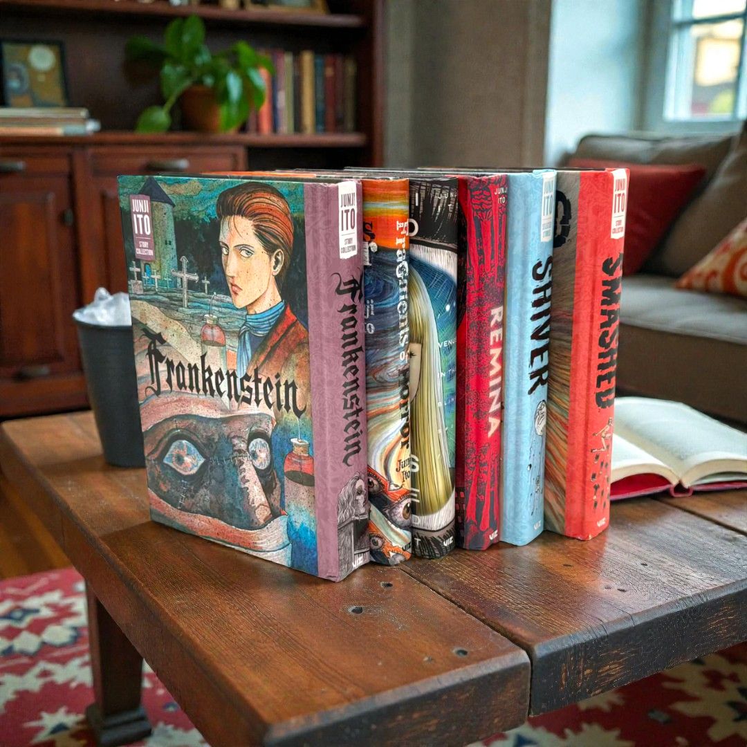 Junji Ito Series 3: Deluxe Edition Hardcover Collection 6-Book Set (Frankenstein, Venus in the Blind Spot, Fragments of Horror, Shiver, Smashed)
