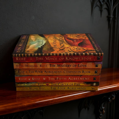 Toltec Wisdom Series 6-Book Set by Don Miguel Ruiz – The Four Agreements & Spiritual Self-Help Collection