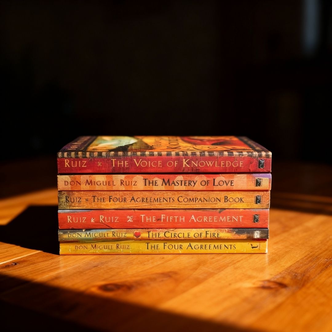 Toltec Wisdom Series 6-Book Set by Don Miguel Ruiz – The Four Agreements & Spiritual Self-Help Collection